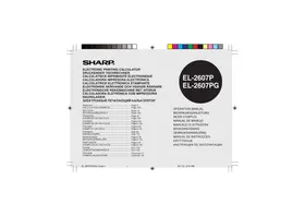EL-2607P/2607PG SHARP