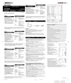 SHARP EL-M711E - Calculatrice