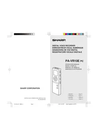 SHARP PA-VR10E - Registratore vocale digitale