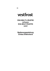 Bedienungsanleitung VESTFROST EHA MULTI 4 RUSTIK Herd
