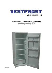 Bedienungsanleitung VESTFROST VKS 10265 A++G Kühlschrank