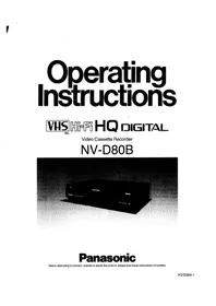 PANASONIC NV-D80B - Videorekorder