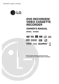 LG RC6850 - DVD Player / VCR
