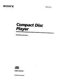 SONY CDP-CX151 - CD-Player