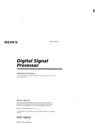 SONY XDP-766EQ - Freisprecheinrichtung Auto