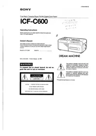 SONY ICF-C600 - Radiowecker