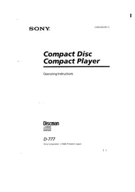 Discman D-777 SONY