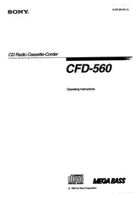 SONY CFD-560 - Hi-Fi-System