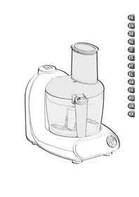 Нұсқаулық MOULINEX MASTERCHEF 2000 FP2111BA Ас үй роботы