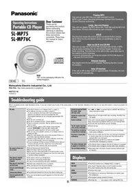 PANASONIC SL-MP76C - CD Player