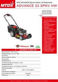 Advance 53 SPKV HW MTD
