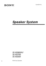 SS-XG700 SONY