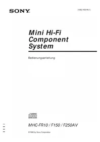 SONY MHC-F150 - Hi-Fi-System
