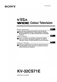 SONY KV-32CS71E - Projektor