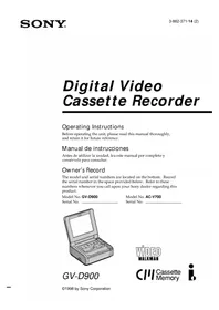 SONY GV-D900 - Accesorios de cámara
