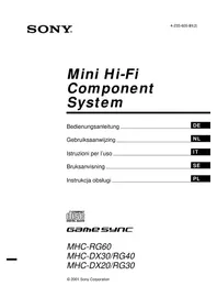 MHC-RG60 SONY