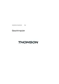 THOMSON GSVT1345I - Geschirrspüler