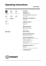 INDESIT DFP 5731 - Bulaşık makinesi