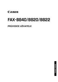 Návod CANON FAX-B822 Fax