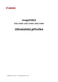 Návod CANON IMAGEFORCE 8186 Tiskárna
