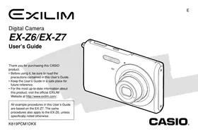EXZ6-EX-Z7 CASIO