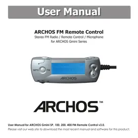 ARCHOS GMINI 200 - Lecteur multimédia portable