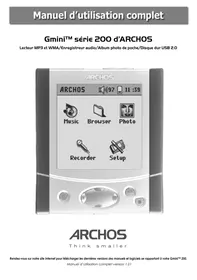 ARCHOS GMINI 220 - Lecteur multimédia portable
