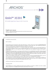 ARCHOS GMINI XS 100 - Lecteur multimédia portable