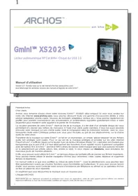 ARCHOS GMINI XS202S - Lecteur multimédia portable