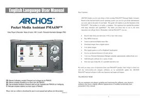 ARCHOS PMA 400 - Lecteur multimédia portable