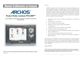 ARCHOS POCKET MEDIA ASSISTANT PMA400 - Assistant multimédia portable