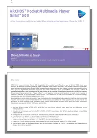 ARCHOS GMINI 500 - Lecteur multimédia portable