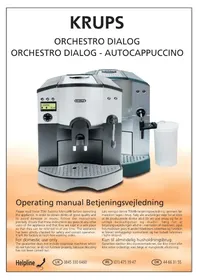 Brugsanvisning KRUPS ORCHESTRO DIALOG FNF245 Kaffemaskine