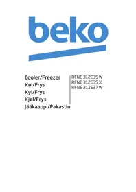 BEKO RFNE 312E37 W - Fryser