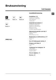 Bruksanvisning HOTPOINT WMG 642 Tvättmaskin