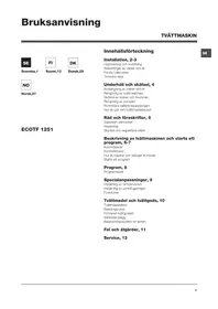 Bruksanvisning HOTPOINT ECOTF 1251 Tvättmaskin