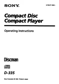 Discman D-335 SONY