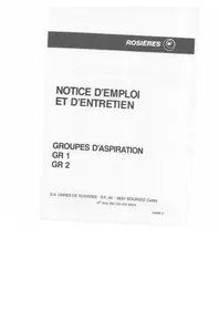 ROSIERES GR 2 - Aspirateur