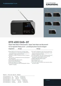 DTR 4000 DAB+BT GRUNDIG