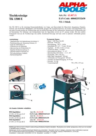 TK 1500 E Alpha Tools