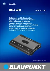 BLAUPUNKT BGA 450 - Audio Amplifier