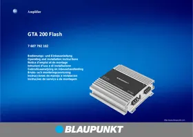 BLAUPUNKT GTA 200 FLASH - Amplificateur de voiture