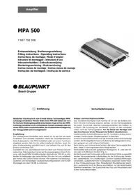 BLAUPUNKT MPA 500 - Audioverstärker