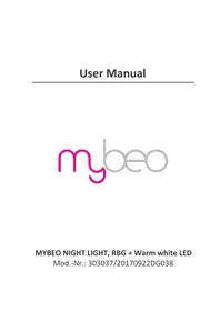 Bedienungsanleitung Mybeo 303037 Nachttischlampe