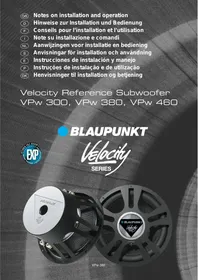 VELOCITY REFERENCE SUBWOOFER VPW 460 BLAUPUNKT