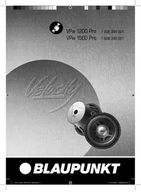 BLAUPUNKT VELOCITY VPW 1200 PRO - Subwoofer