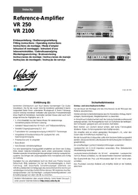 BLAUPUNKT VELOCITY VR 250 / VR 2100 REFERENCE AMPLIFIER - Audioverstärker