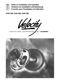 BLAUPUNKT VXW 380 - Enceinte