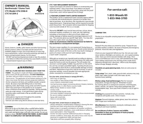 Manual Wood's NORTHWOODS 7 Tent