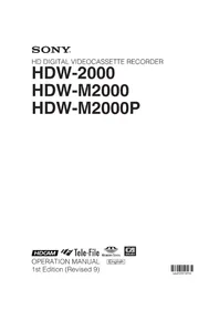 HDW-2000 SONY